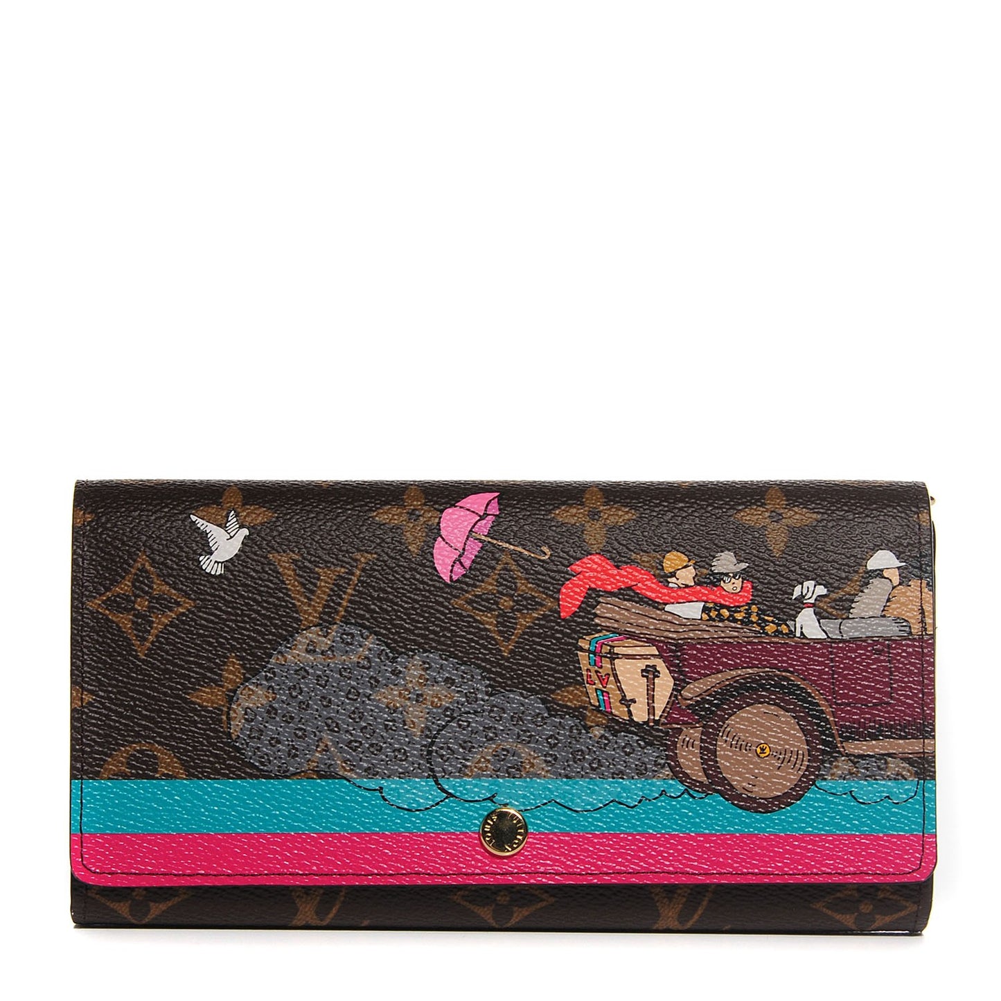 Monogram 2015 Christmas Animation Sarah Wallet Hibiscus