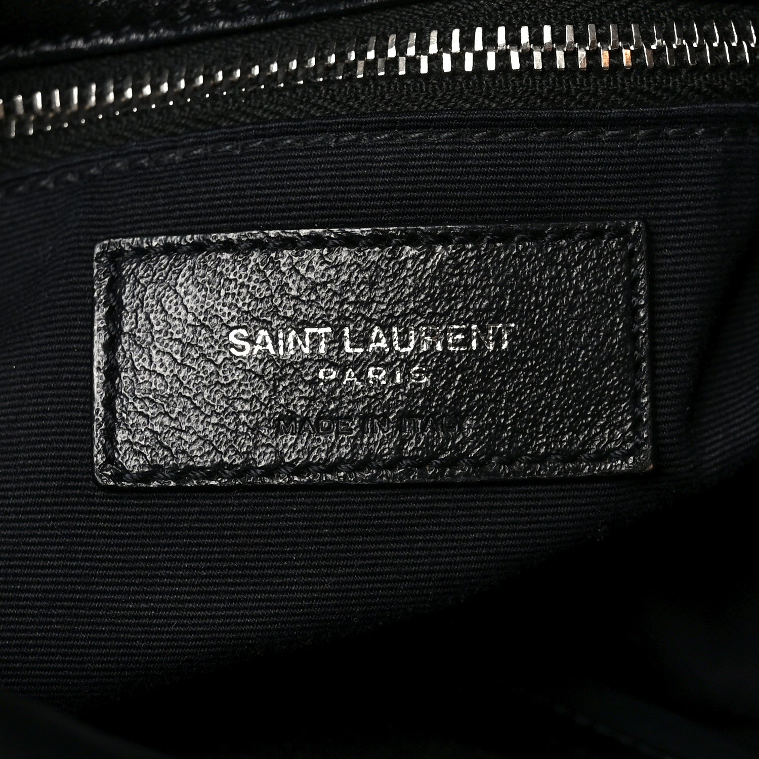 Saint Laurent Lambskin Quilted Medium Loulou Puffer Monogram Chain Satchel Black 6 of 10