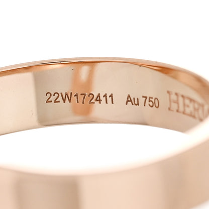 Hermes 18K Rose Gold Kelly Gavroche Ring 52 6 6 of 7