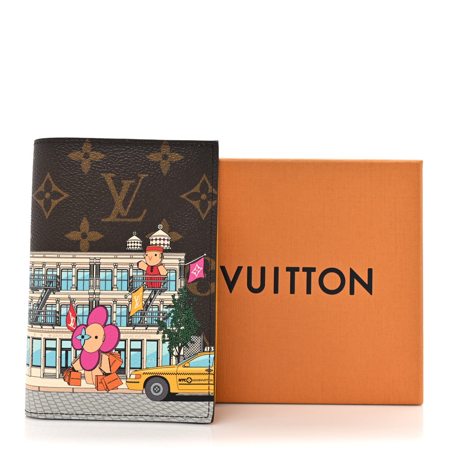 Louis Vuitton Monogram 2022 Christmas Animation New York Soho Passport Cover Yellow 8 of 8