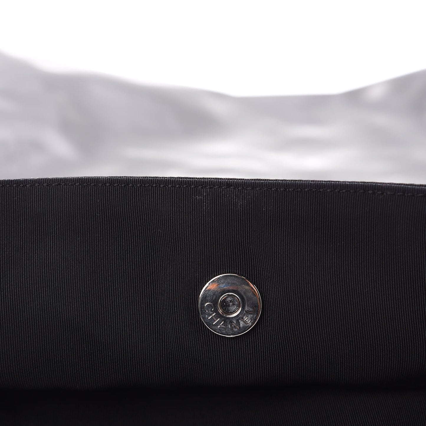 Vinyl Spirit Drawstring Tote Black