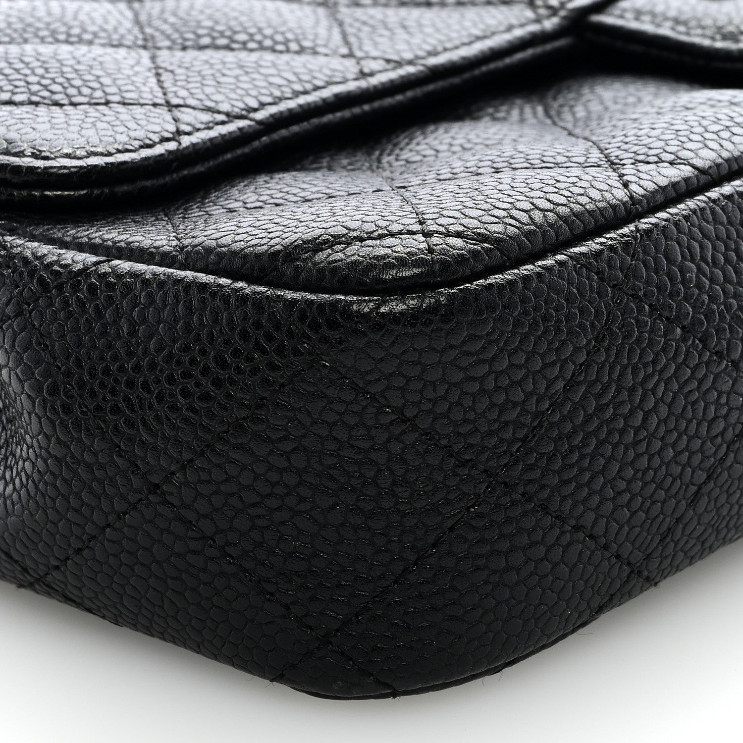 Chanel Caviar Quilted East West Flap Black 9 of 10