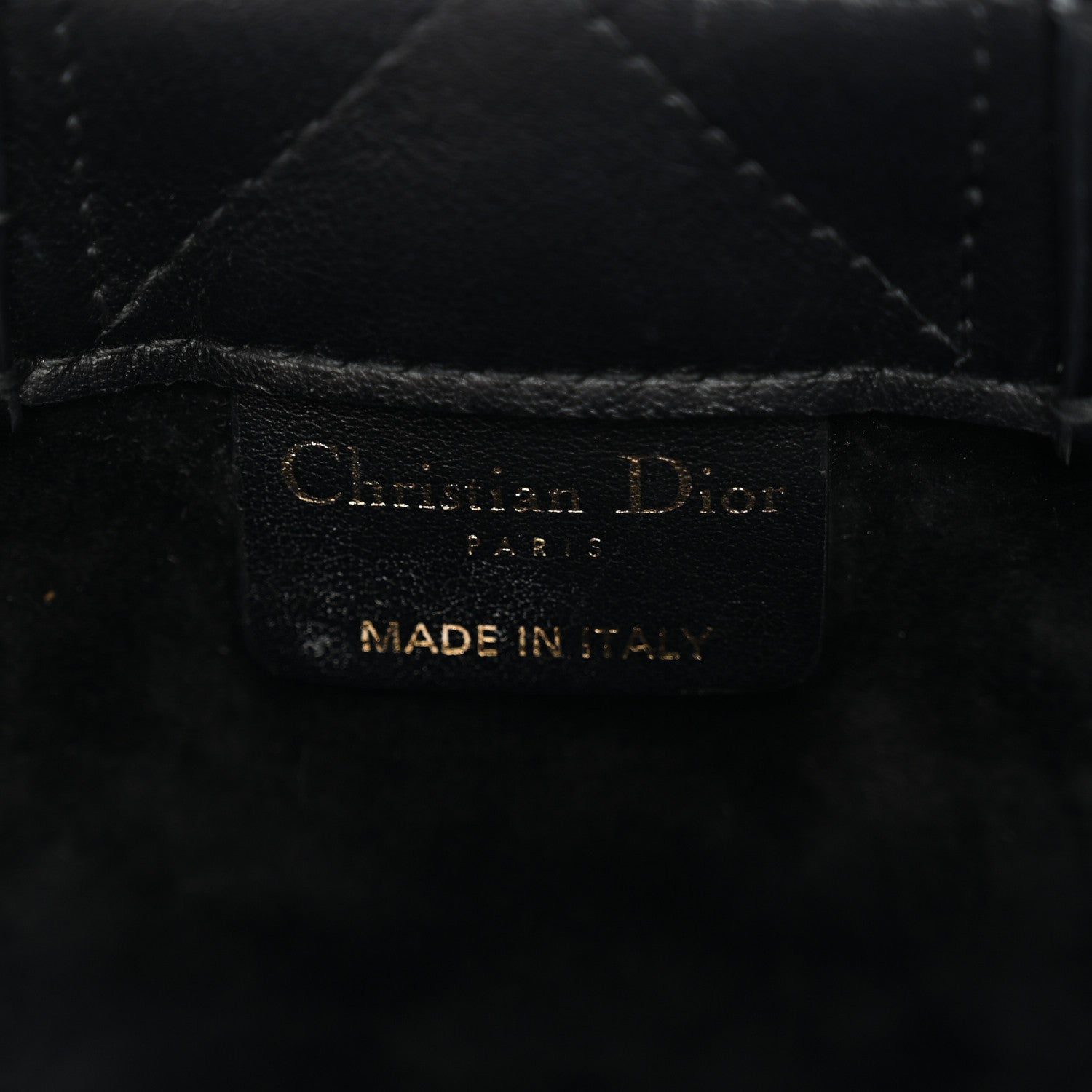 Christian Dior Calfskin Macrocannage Mini Book Tote Black 6 of 12