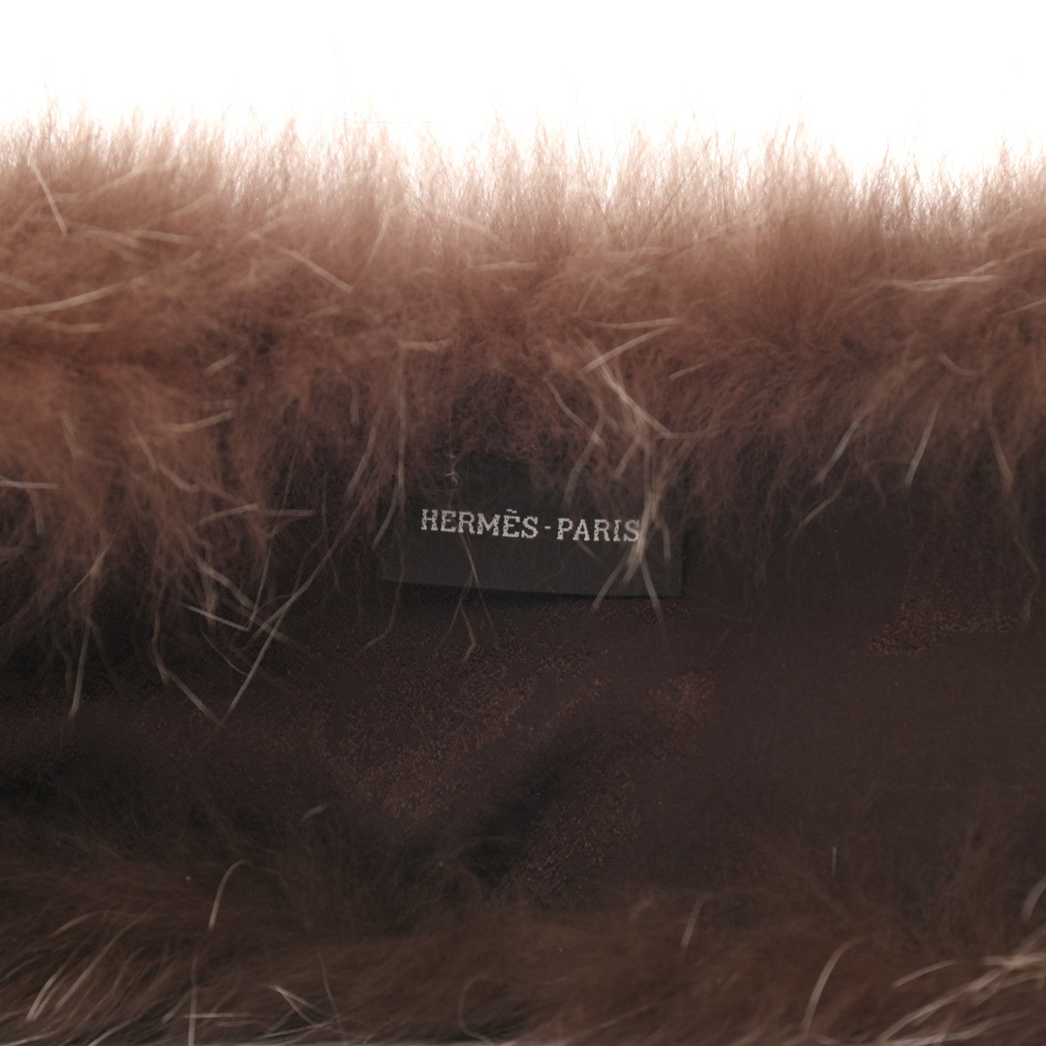 Hermes Fox Fur Silk Muffler Collar 5 of 7