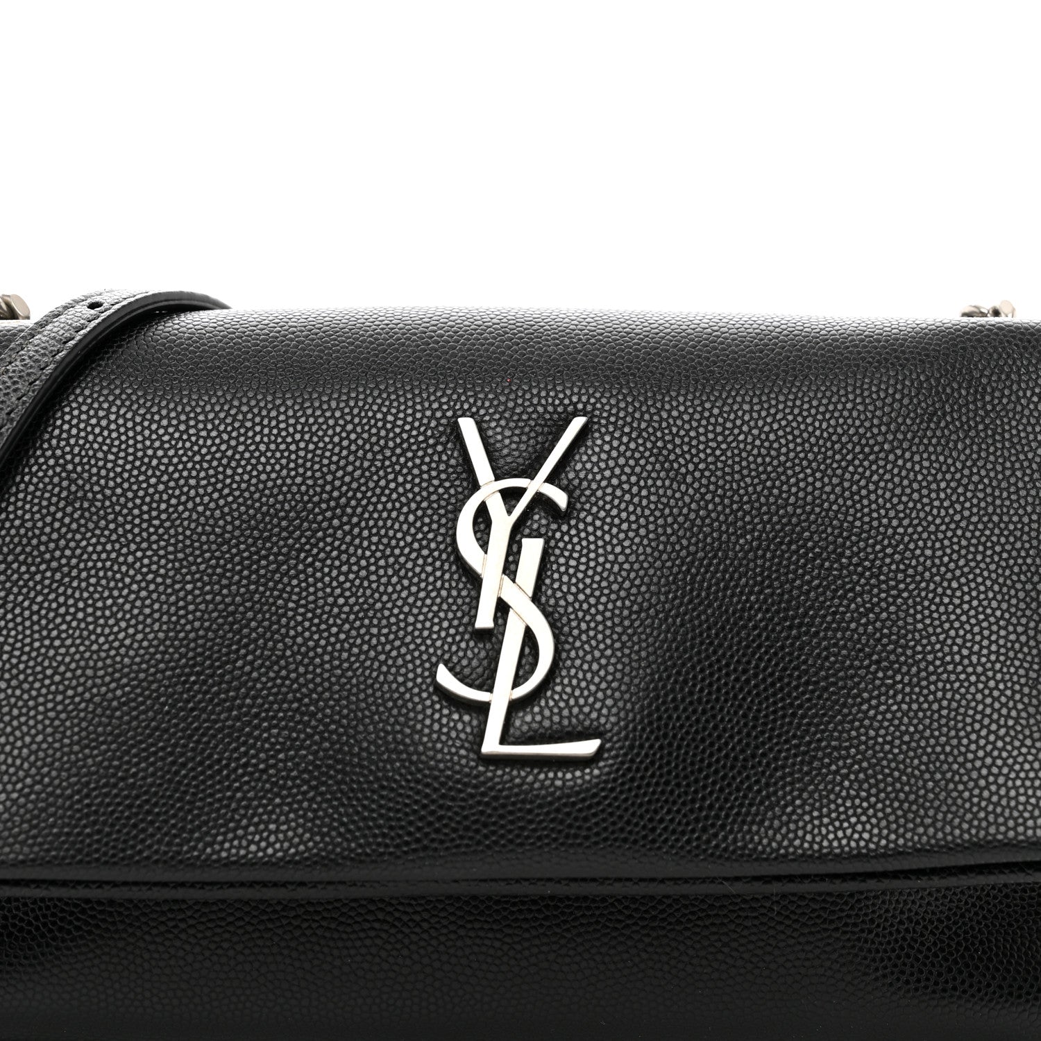 Saint Laurent Grain De Poudre Monogram Toy West Hollywood Fold-Over Bag Black 5 of 10