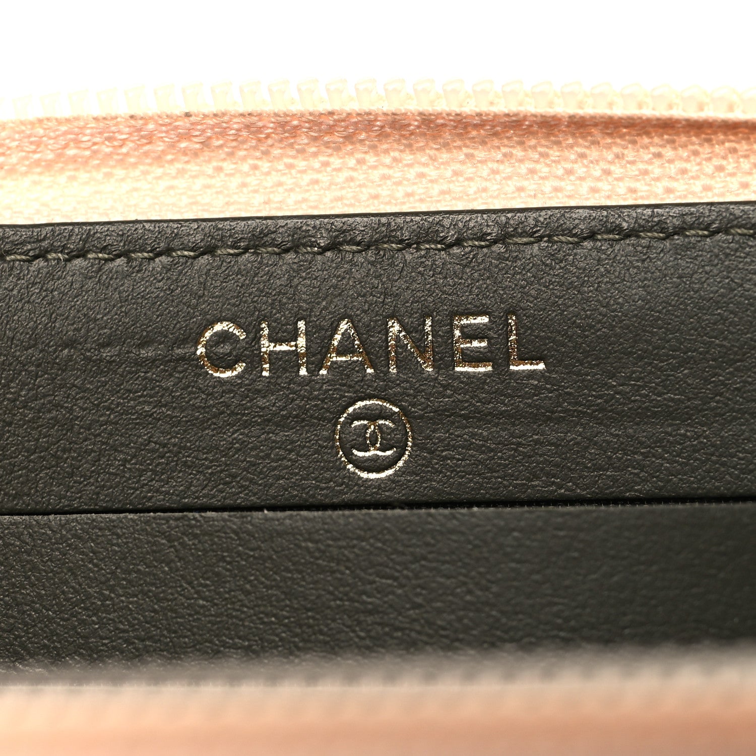 Chanel Caviar Quilted Small Boy Zip Around Wallet Beige 6 of 10