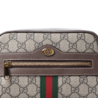 Gucci GG Supreme Monogram Web Small Ophidia Belt Bag 85 34 Dark Brown 8 of 10