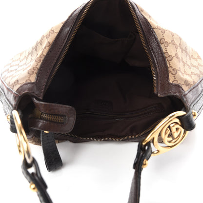 Gucci Monogram Medium Interlocking Hobo Dark Brown 5 of 10