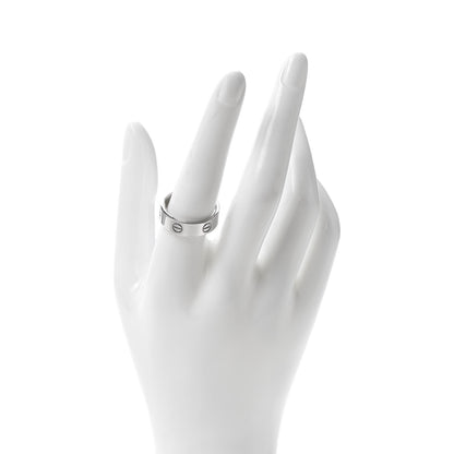 Cartier 18K White Gold 5.5mm LOVE Ring 59 8.75 2 of 4