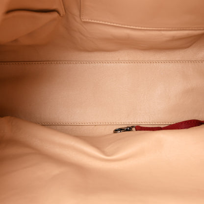 Chanel Calfskin Modern Chain Tote Red 5 of 10