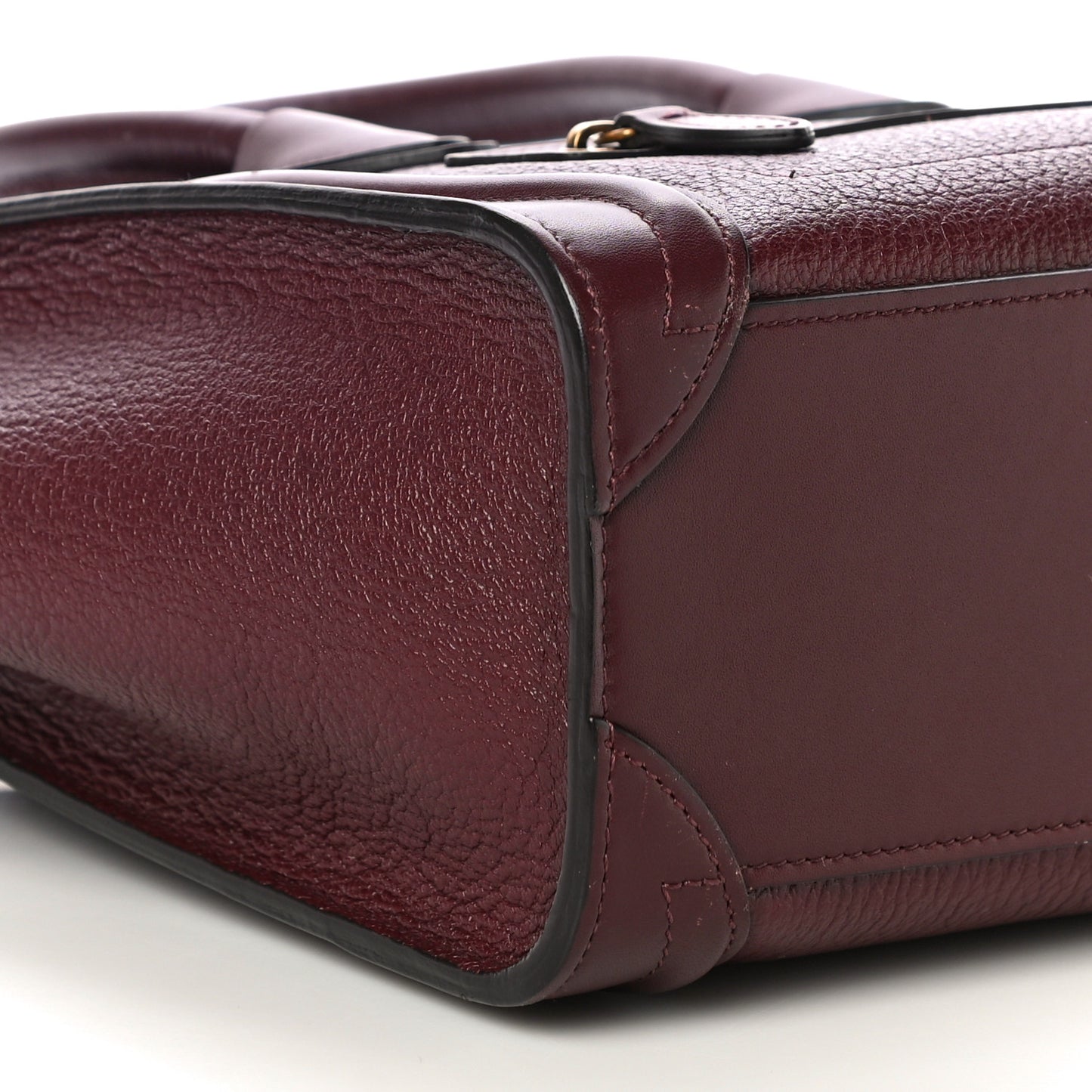 Goatskin Nano Luggage Burgundy