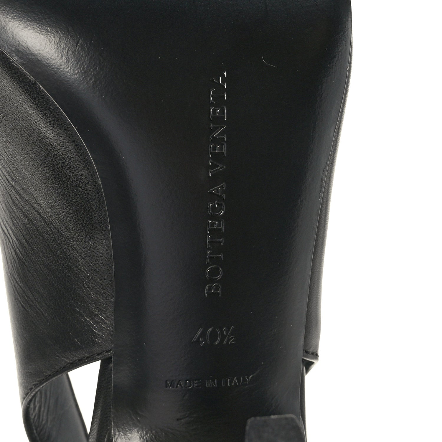 Bottega Veneta Nappa Point Sling Back Pumps 40.5 Black 7 of 8