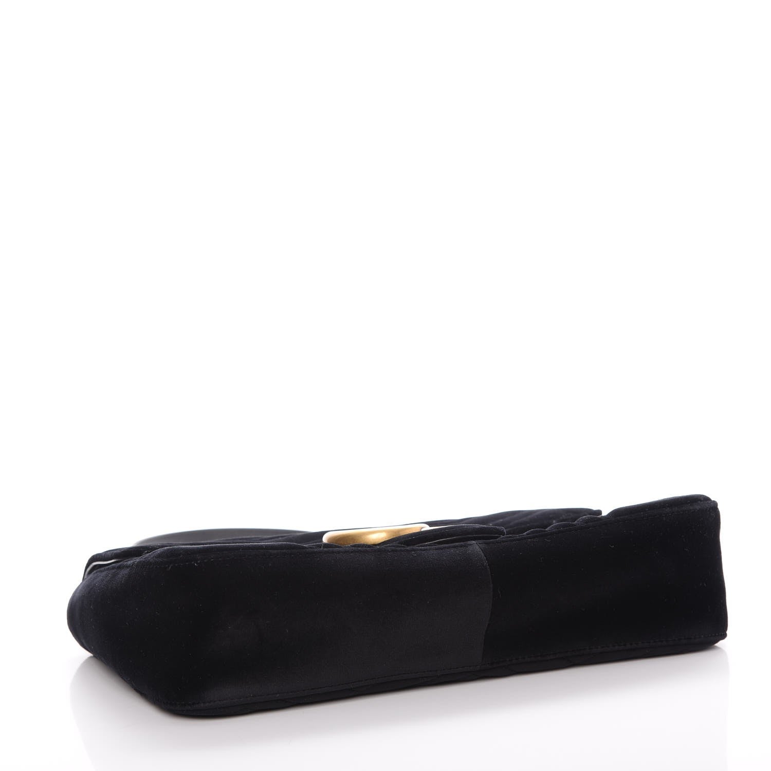 Gucci Velvet Matelasse Medium GG Marmont Shoulder Bag Black 4 of 8