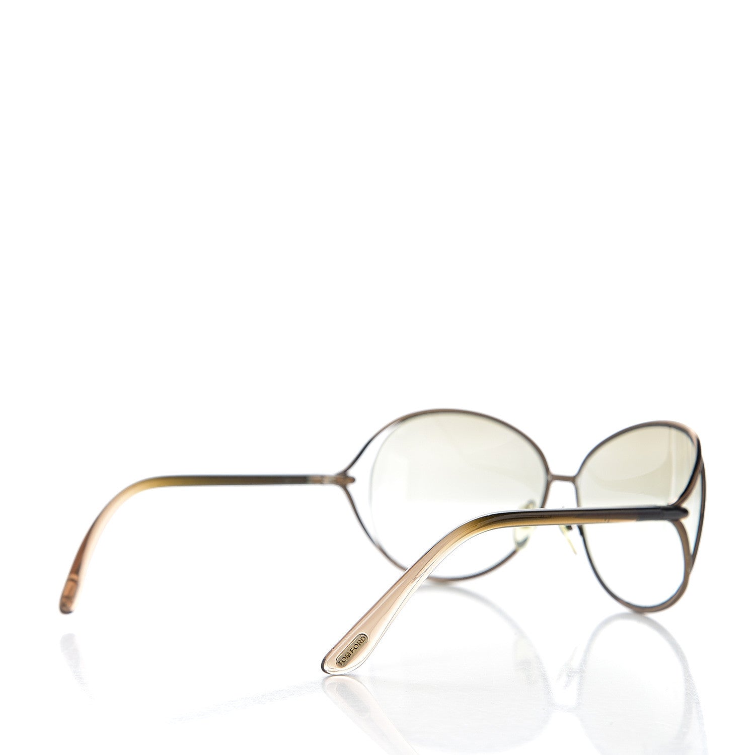Tom Ford Carla Soft Square Sunglasses TF157 Dark Brown 4 of 10