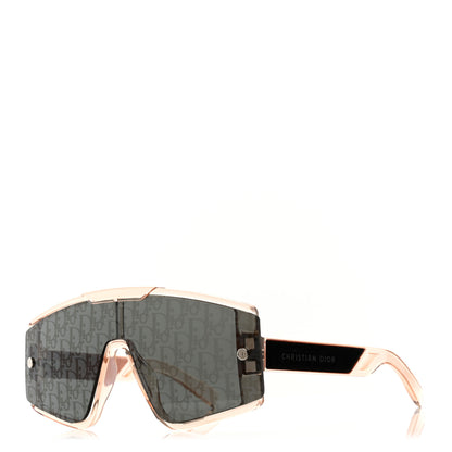 Christian Dior Acetate Diorxtrem MU Oblique Mask Sunglasses Crystal Rose Gold 1 of 9