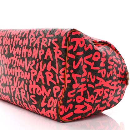 Louis Vuitton Monogram Graffiti Speedy 30 Fuchsia 9 of 9