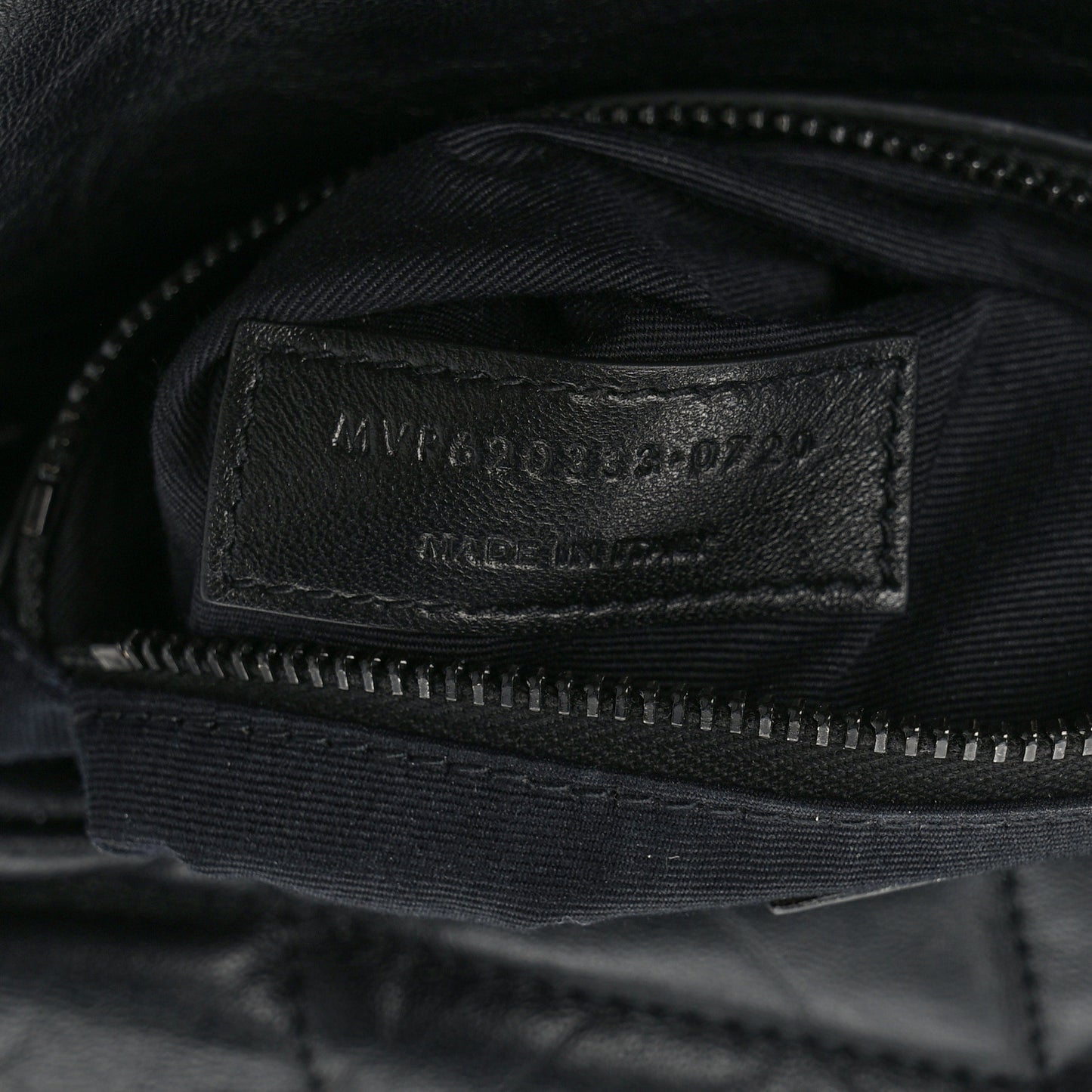 Calfskin Quilted Toy Loulou Puffer Monogram Monochrome Chain Satchel Black