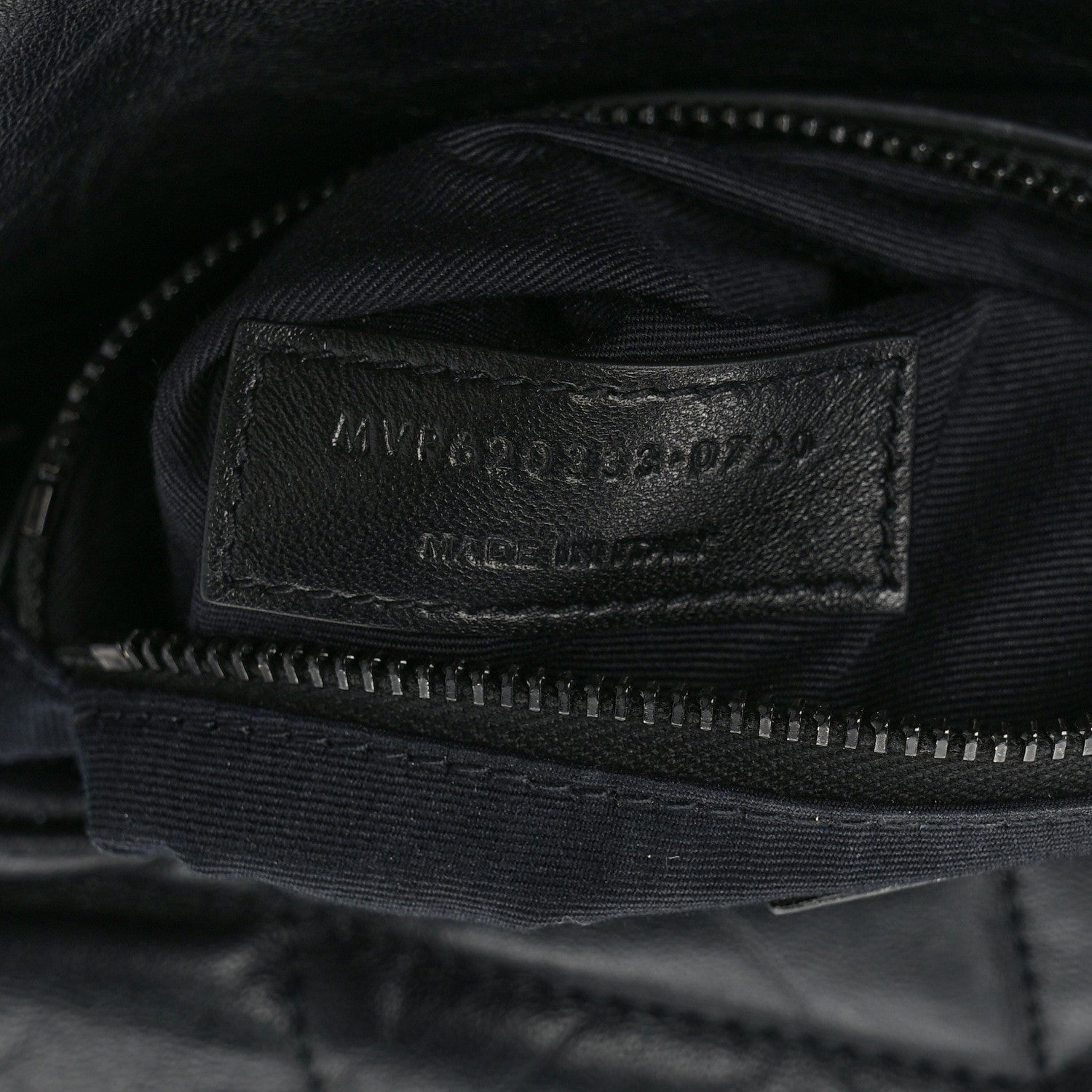 Saint Laurent Calfskin Quilted Toy Loulou Puffer Monogram Monochrome Chain Satchel Black 7 of 13