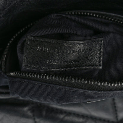 Saint Laurent Calfskin Quilted Toy Loulou Puffer Monogram Monochrome Chain Satchel Black 7 of 13