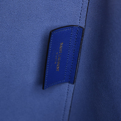 Saint Laurent Calfskin Large Shopping Tote Ultramarine 7 of 8