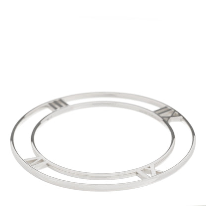 Tiffany Sterling Silver Atlas Flat Bangle Bracelet 1 of 3