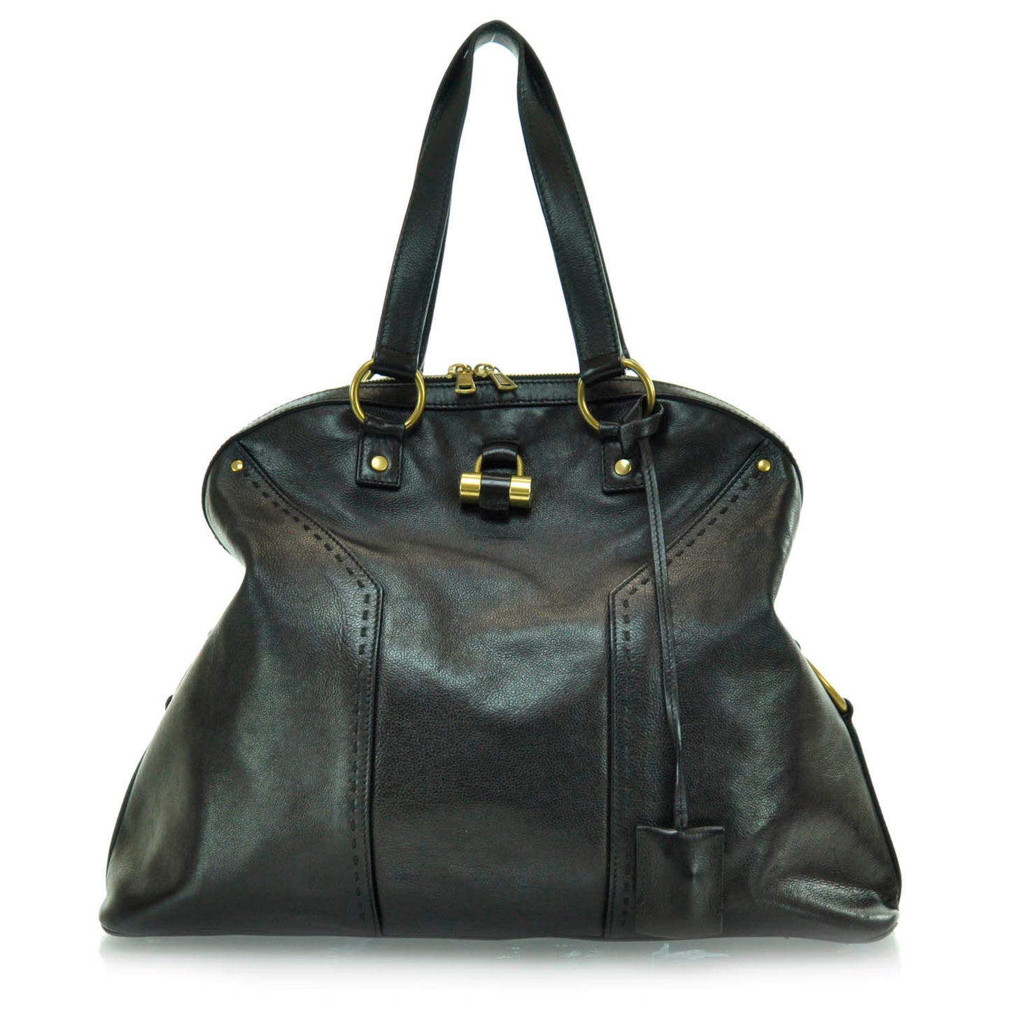 Leather Oversized Muse Black