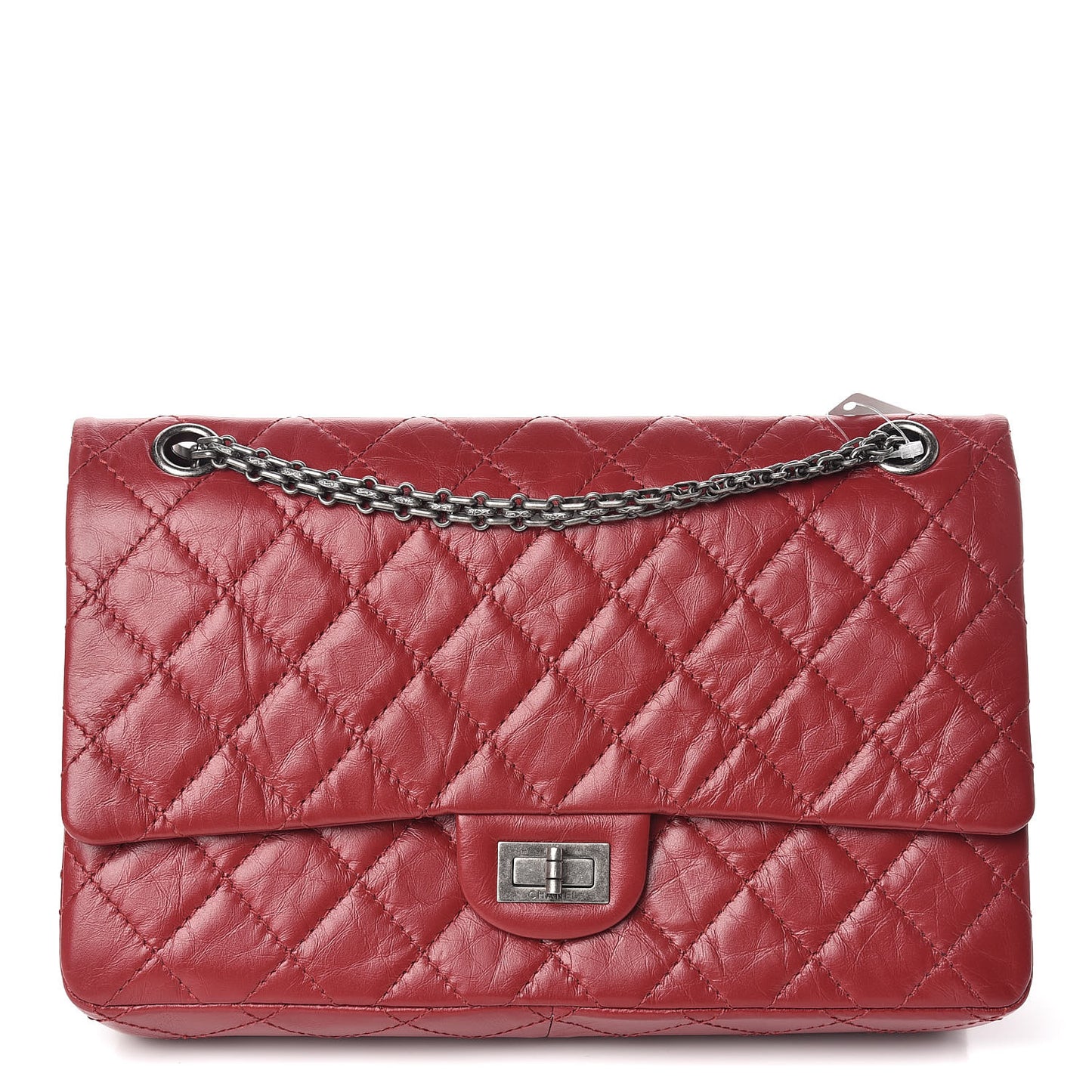 Aged Calfskin Quilted 2.55 Reissue 226 Flap Dark Red