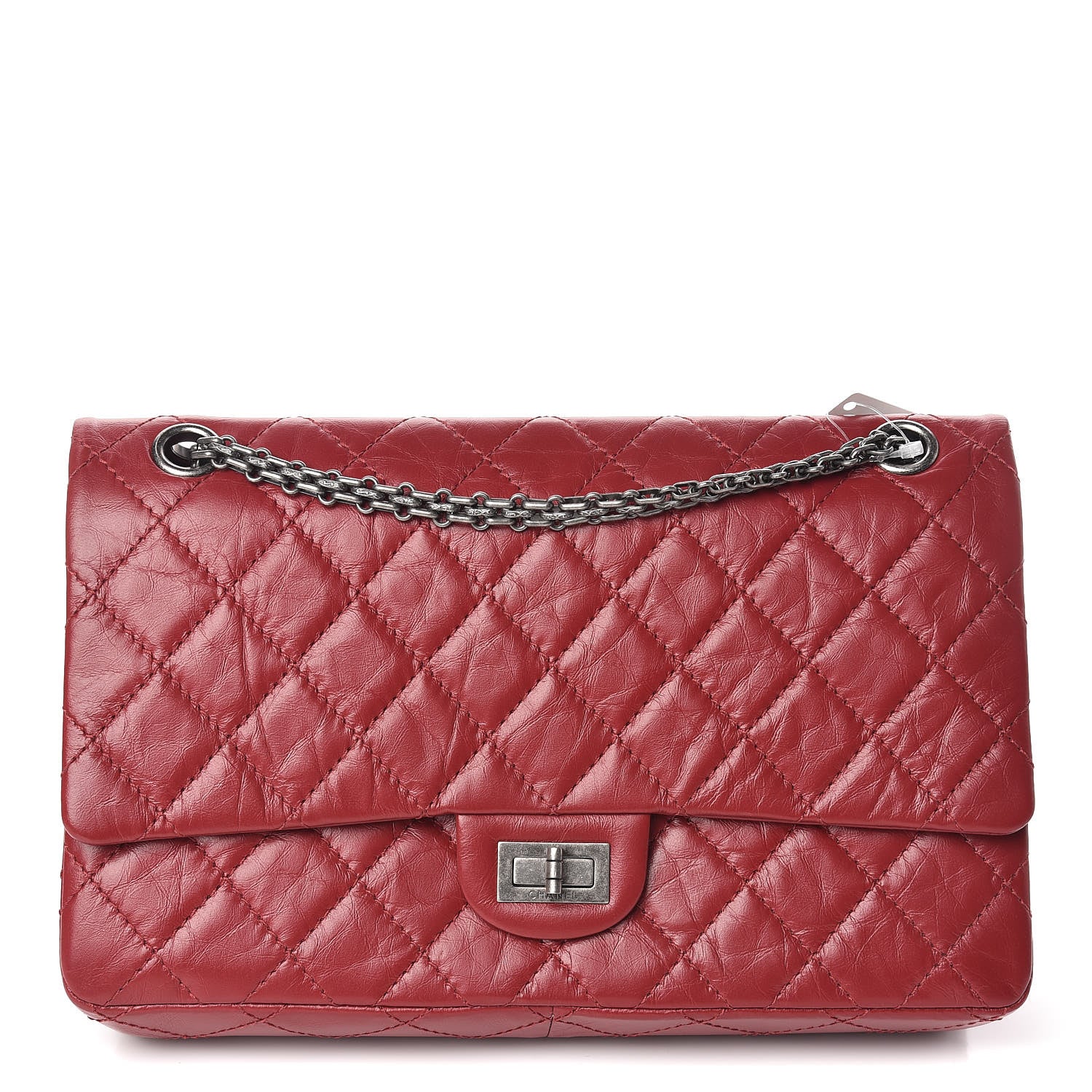Chanel Aged Calfskin Quilted 2.55 Reissue 226 Flap Dark Red 1 of 13