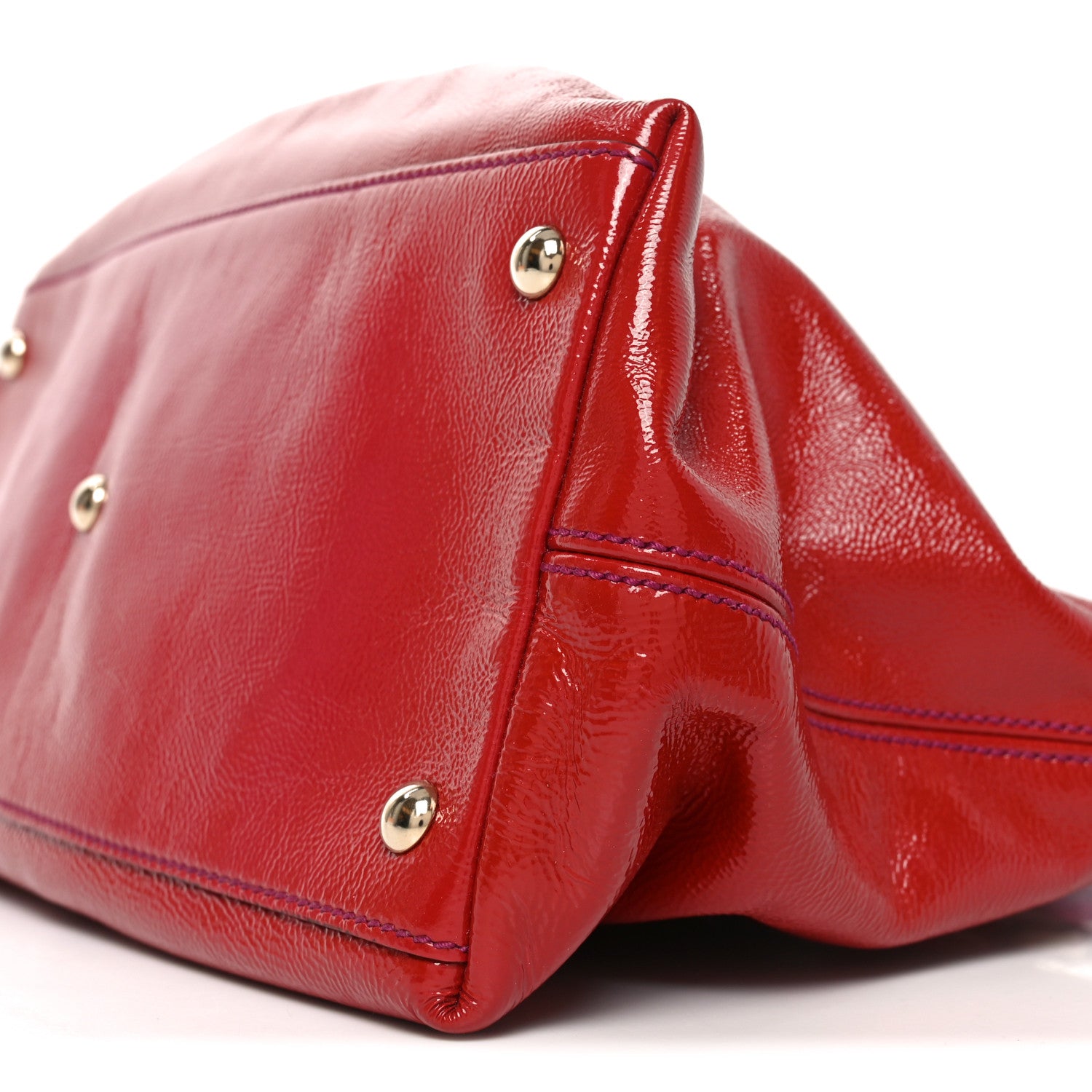 Gucci Vernice Naplack Small Soho Top Handle Satchel Uniform Red 10 of 10