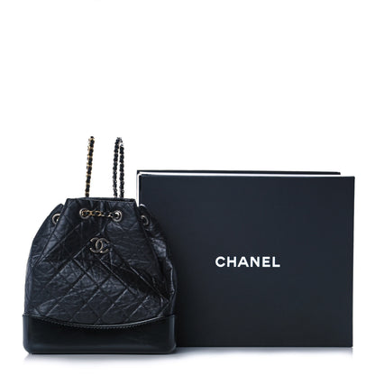 Chanel Aged Calfskin Quilted Small Gabrielle Backpack Black 11 of 11