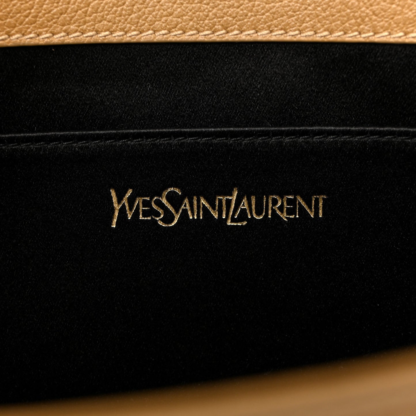 Calfskin Monogram Large Belle De Jour Clutch  Beige