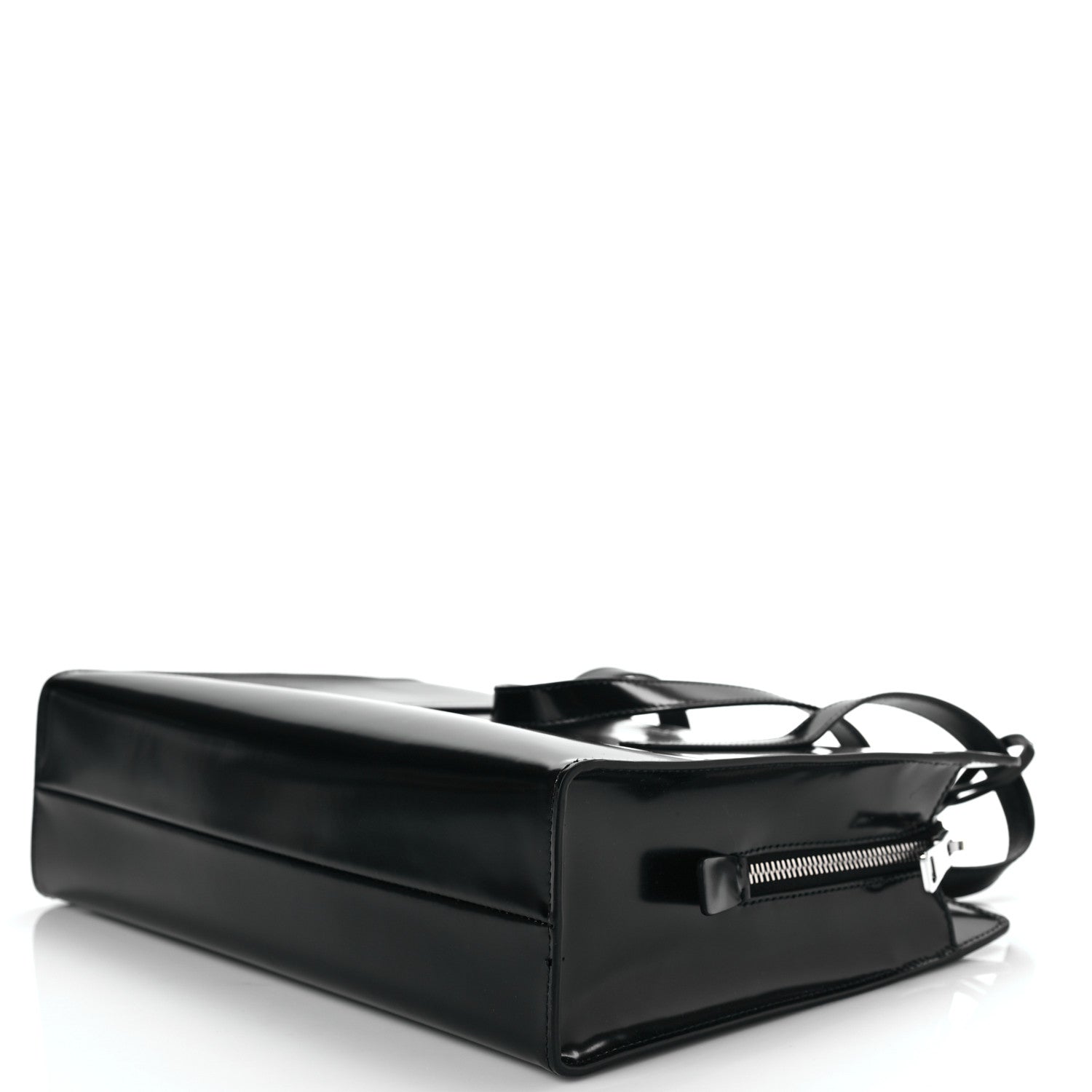 Prada Spazzolato Medium Re-Edition 1995 Double Handle Handbag Black 7 of 7