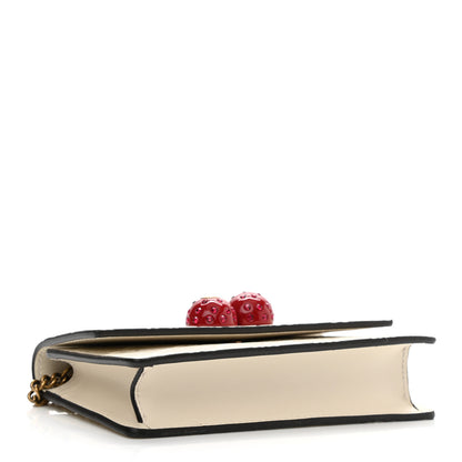Gucci Guccissima Mini Cherry Chain Bag White 4 of 9