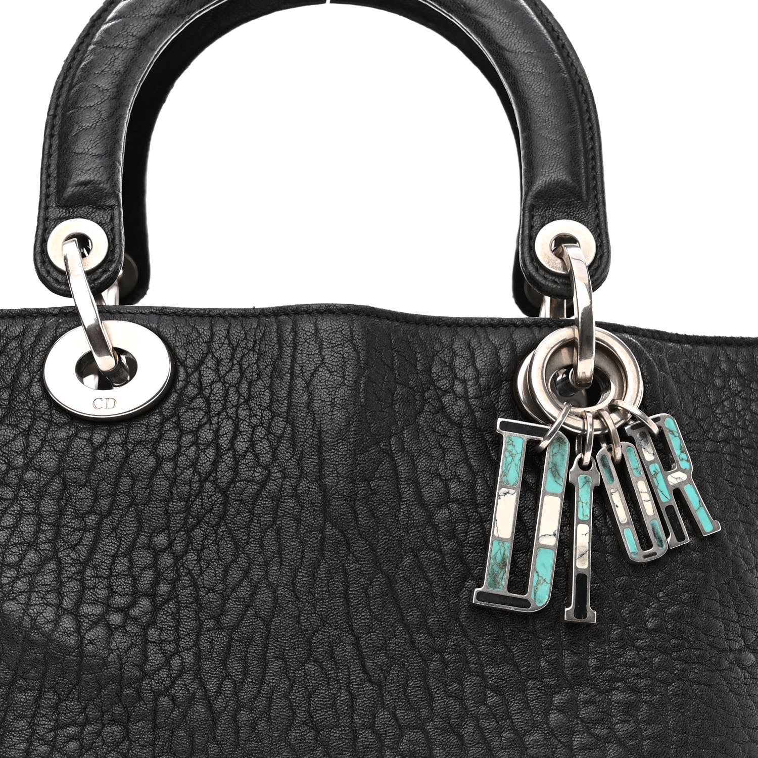 Christian Dior Canyon Grained Lambskin Large Lady Dior Black 7 of 12