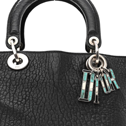 Christian Dior Canyon Grained Lambskin Large Lady Dior Black 7 of 12
