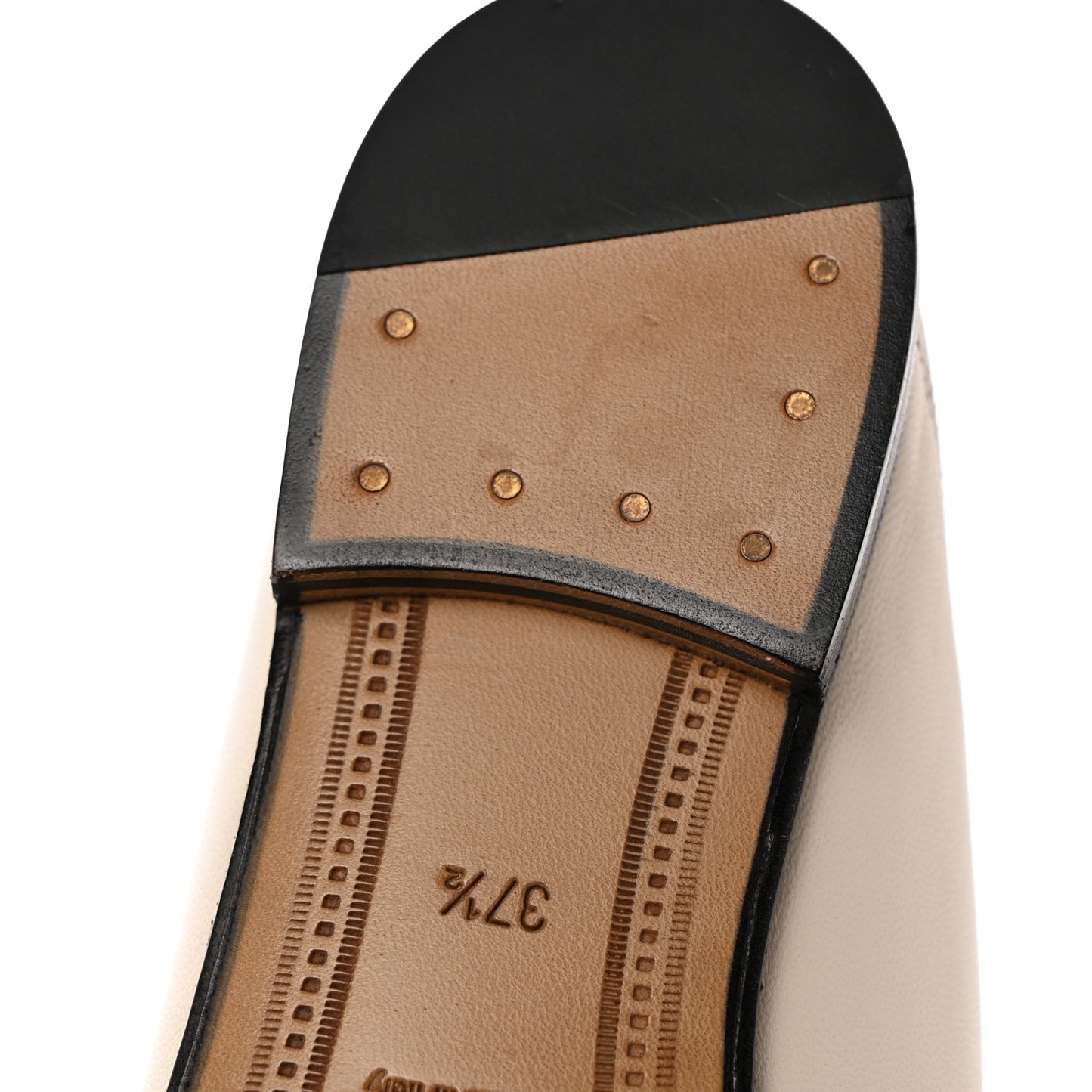 Lambskin Womens Brixton Horsebit Loafers 37.5 Mystic White