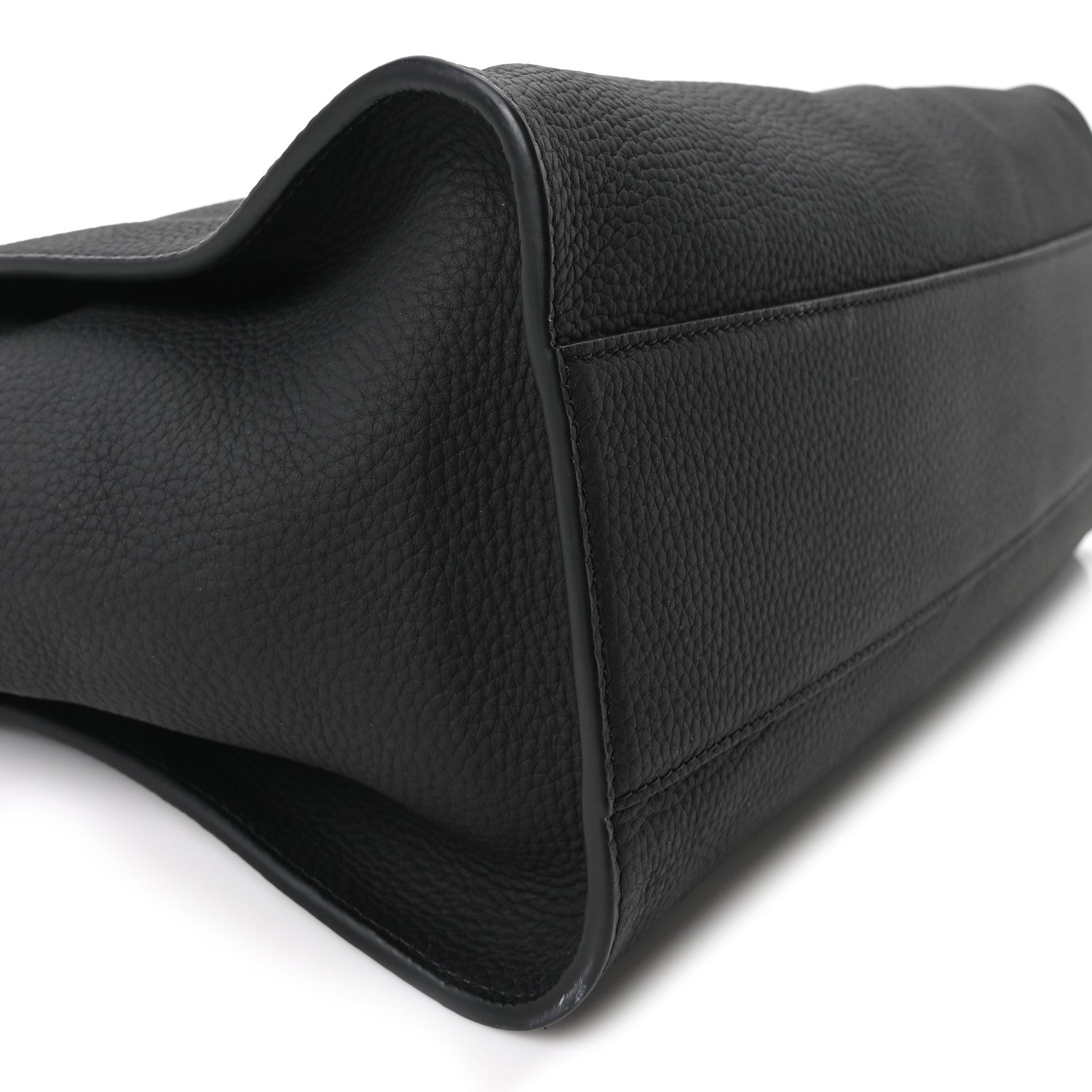 The Row Matte Grained Calfskin Marlo 14 Black 9 of 10