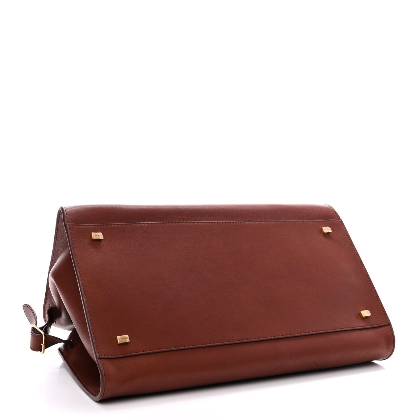 Polished Saddle Calfskin Soft Margaux 15 New Burgundy