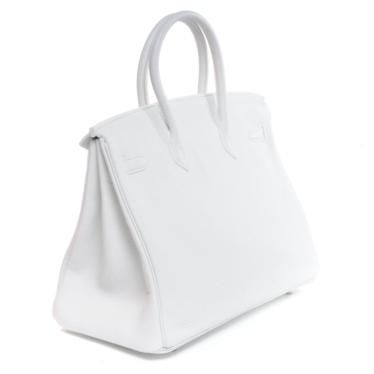 Hermes Taurillon Clemence Lizard Club Birkin 35 Blanc Gris Perle Sanguine 3 of 10