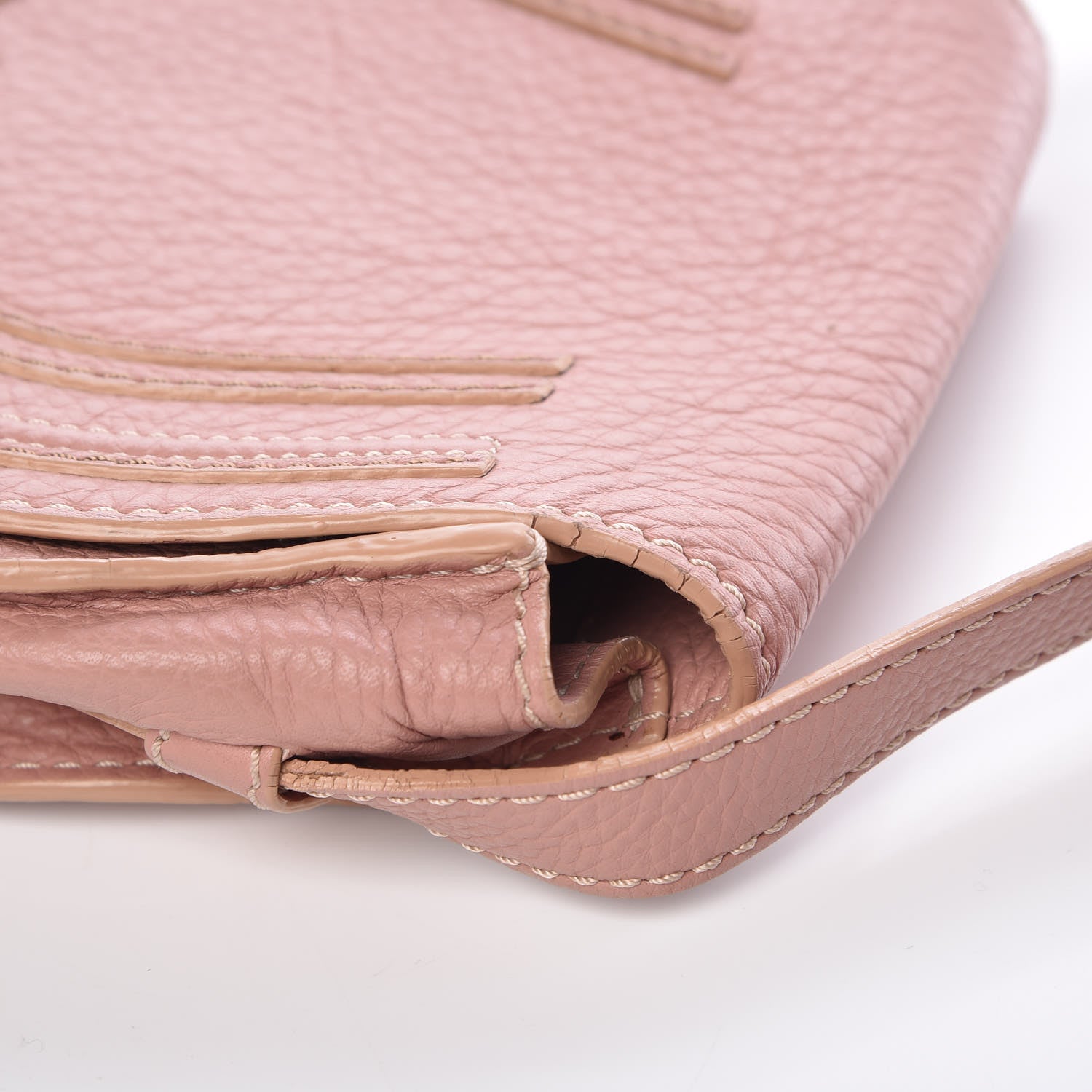 Chloe Grained Calfskin Small Marcie Saddle Bag Anemone Pink 9 of 11