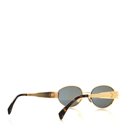 Celine Metal Triomphe 01 Sunglasses CL40235U Gold Green 4 of 7