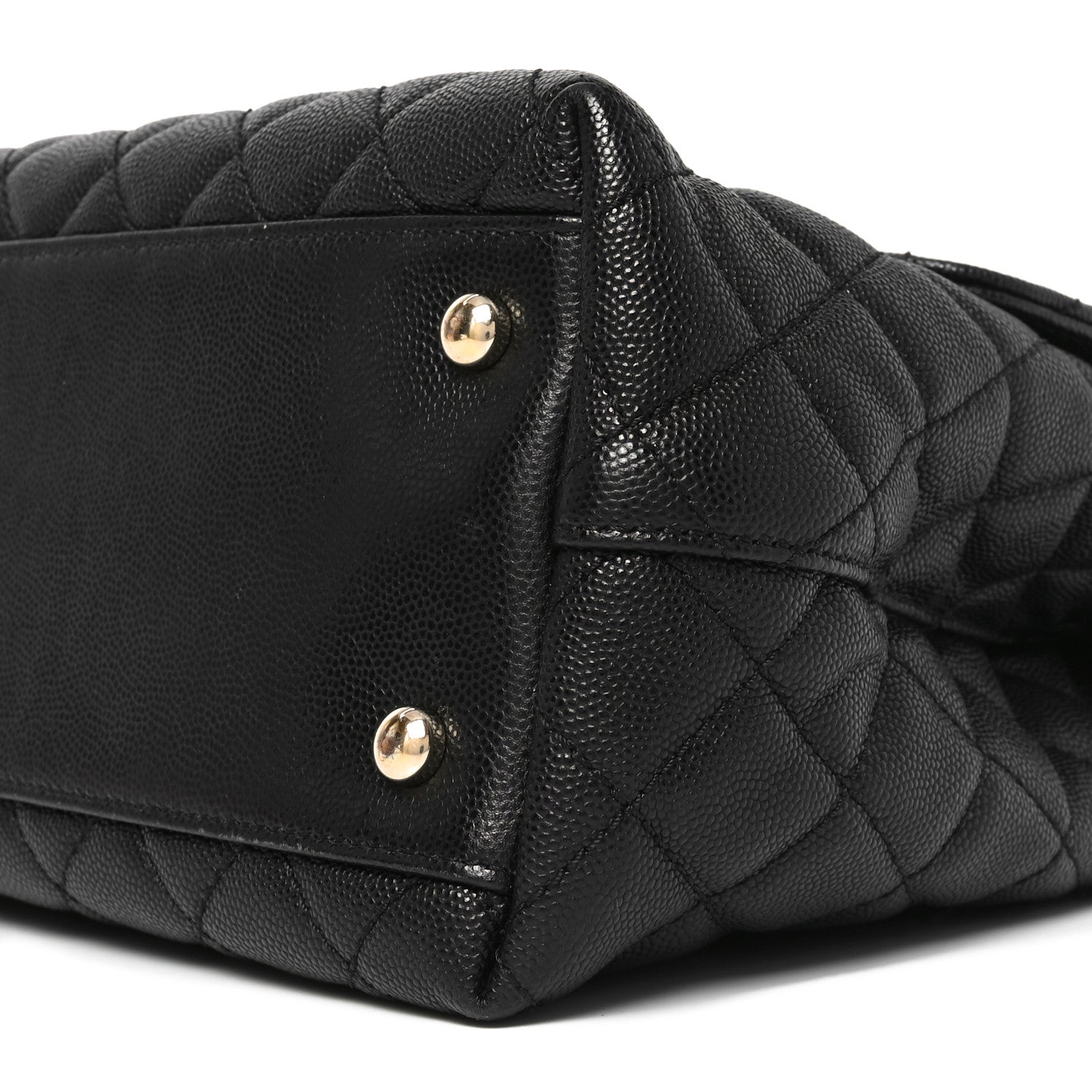 Chanel Caviar Quilted Medium Coco Handle Flap Black 10 of 10