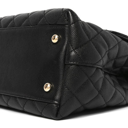 Chanel Caviar Quilted Medium Coco Handle Flap Black 10 of 10