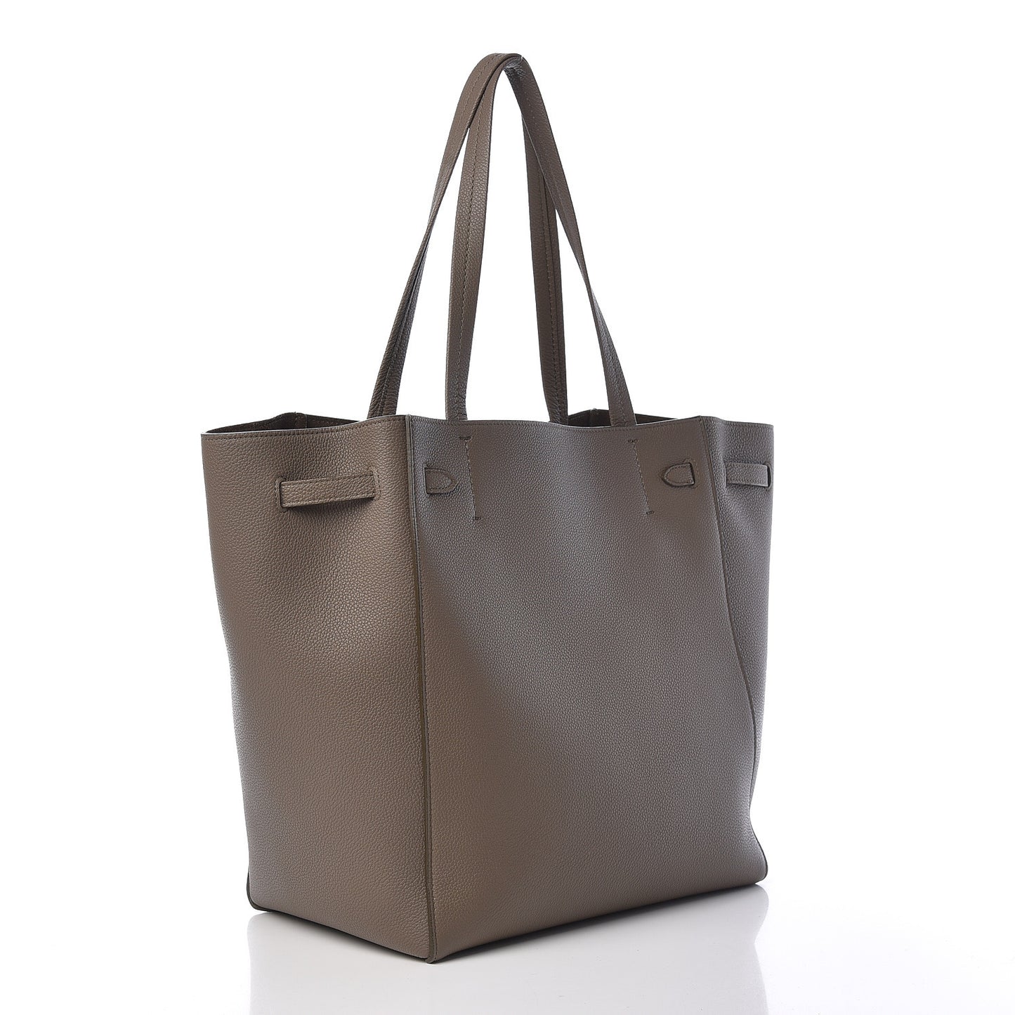 Soft Grained Calfskin Small Belt Cabas Phantom Taupe