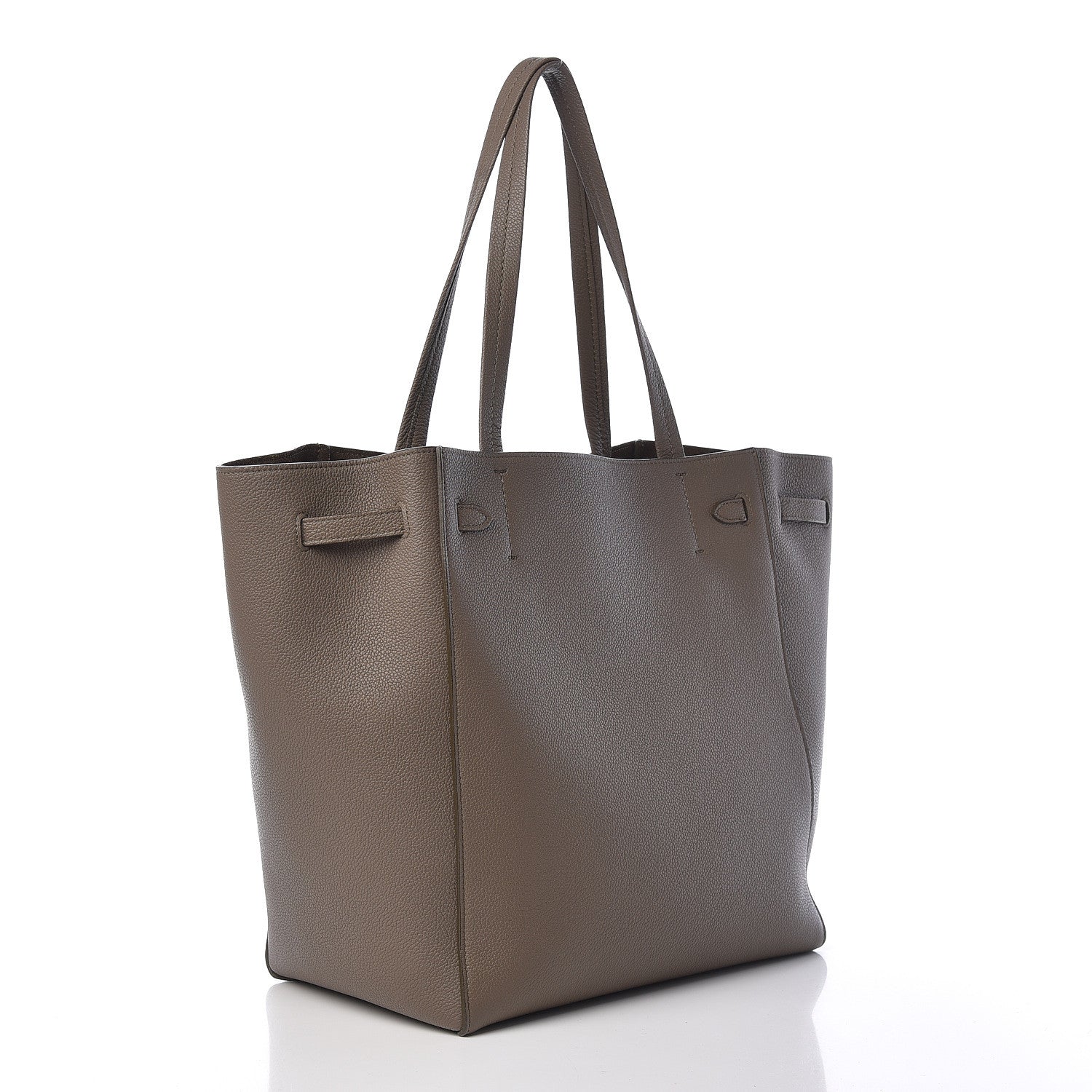 Celine Soft Grained Calfskin Small Belt Cabas Phantom Taupe 3 of 13