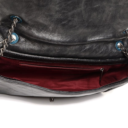 Chanel Aged Calfskin Quilted Medium Pondichery Flap Black 5 of 7