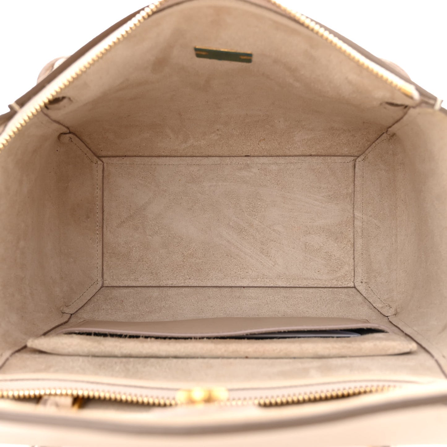 Grained Calfskin Micro Belt Bag Light Taupe