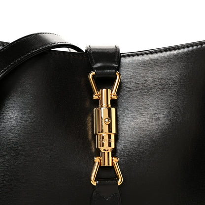 Gucci Boarded Dyana Lux Calfskin Small Jackie 1961 Hobo Black 9 of 11