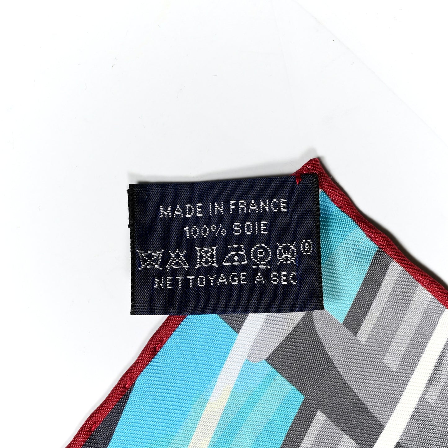 Silk Double Face Formula One Scarf 90 Marine Colvert