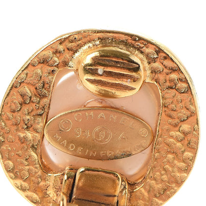Chanel Pearl CC Clip On Earrings Gold 4 of 12